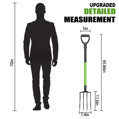 GardenWork Pitch Fork heavy-duty construction for demanding outdoor use.