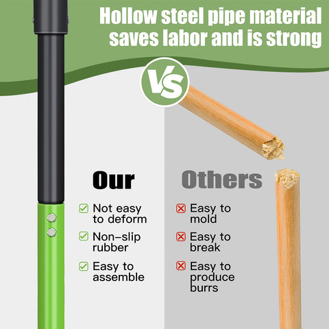 GardenWork Pitch Fork quick-assembly with included tools for fast setup.
