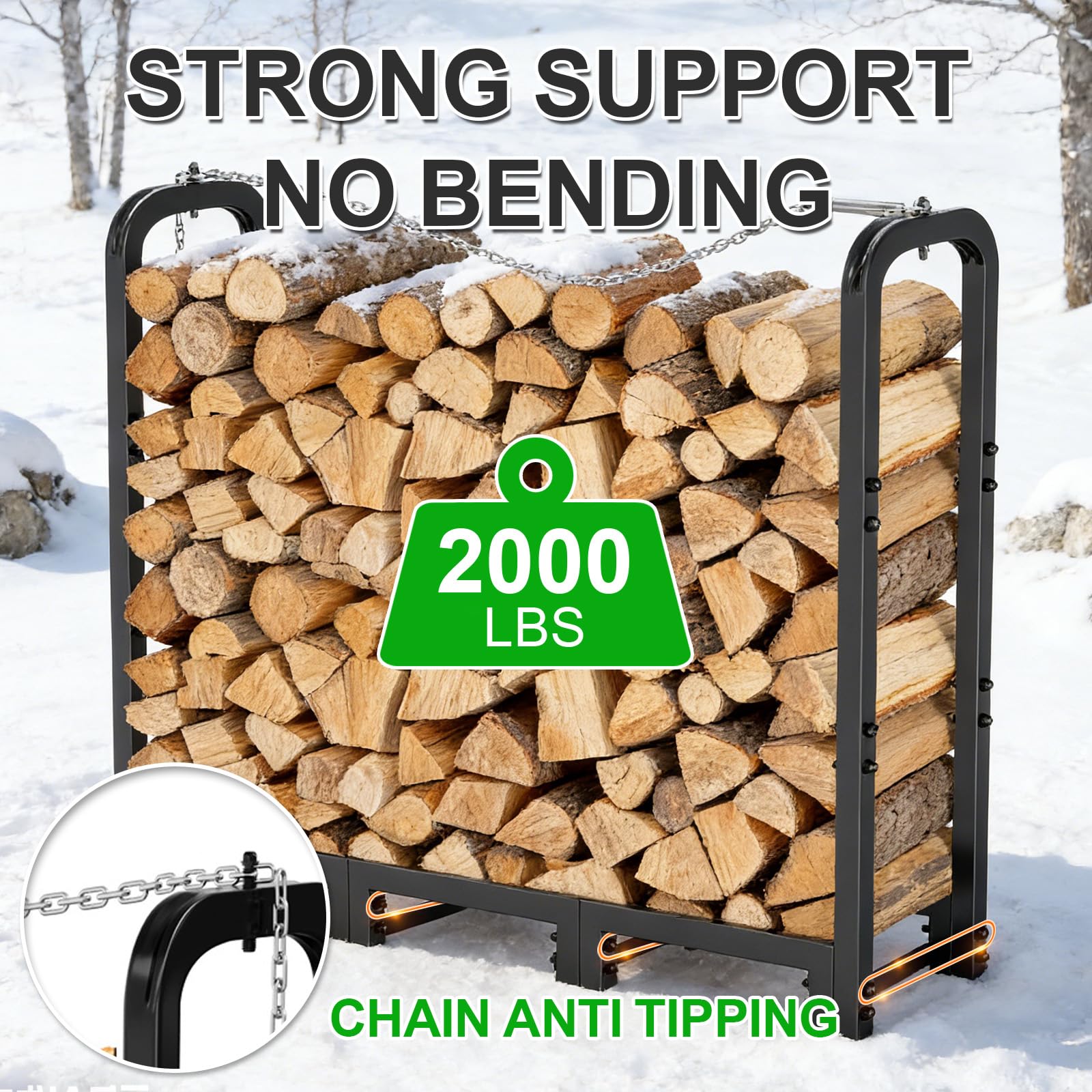 GardenWork raised base 10 cm keeps wood dry and less prone to dampness.