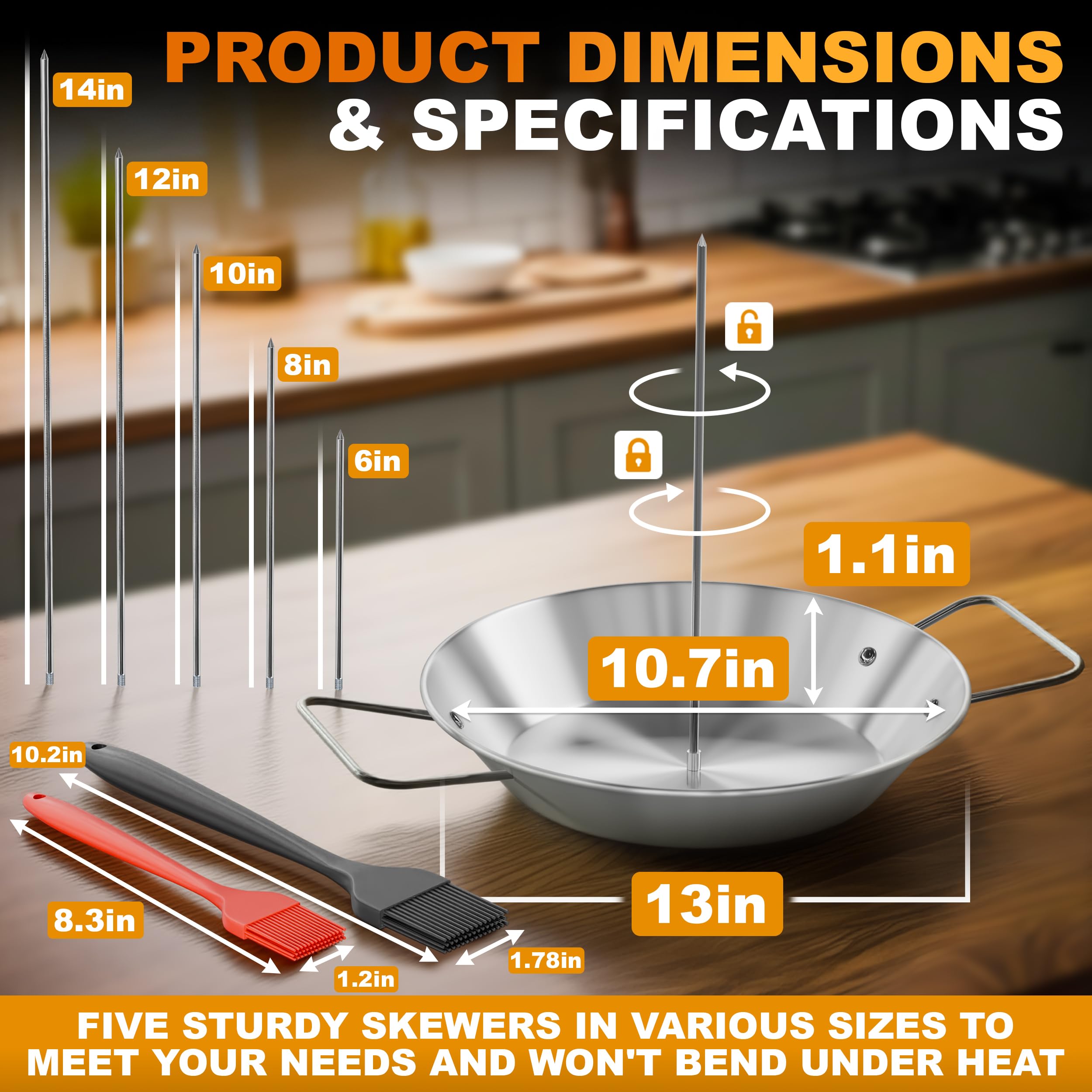 Garderie indoor outdoor compatible stand adapts to various cooking spaces.