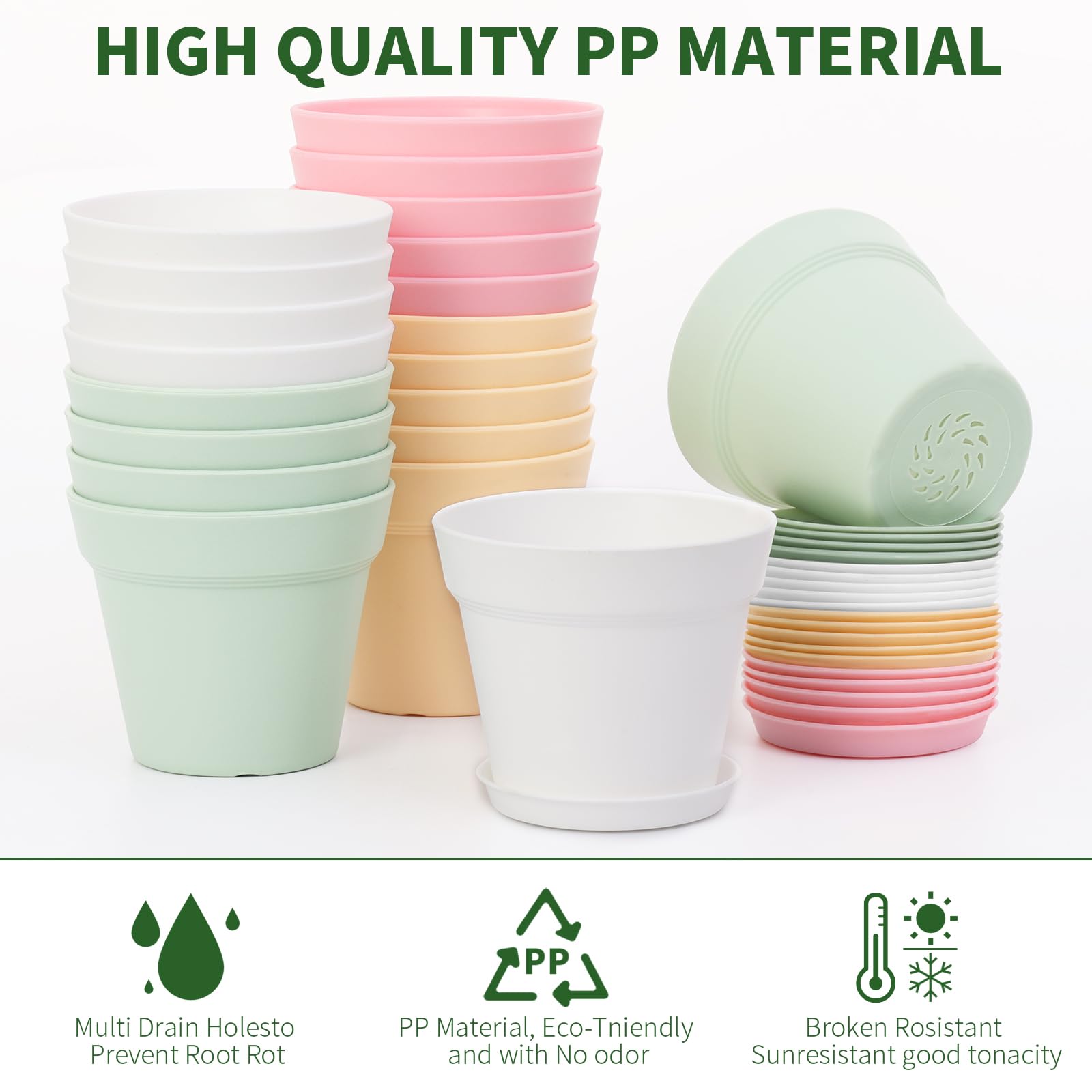GARDIFE planter with drainage holes promotes healthy roots by preventing waterlogging.