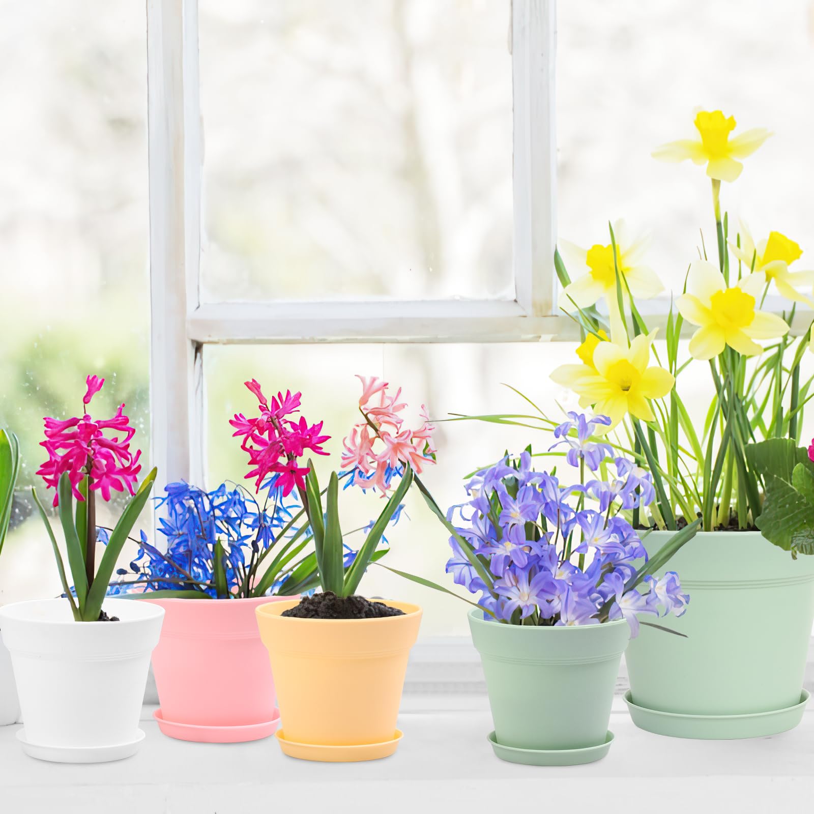 GARDIFE recyclable plastic planters offer durable, lightweight support for long-term use.
