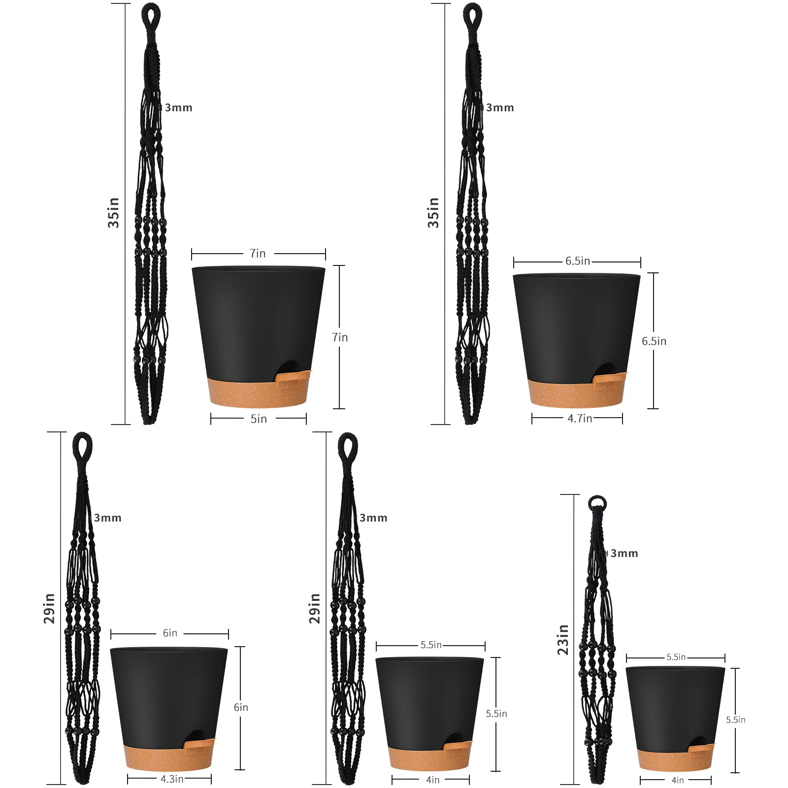 GARDIFE 7-inch pot gives ample room for mid-sized greens.