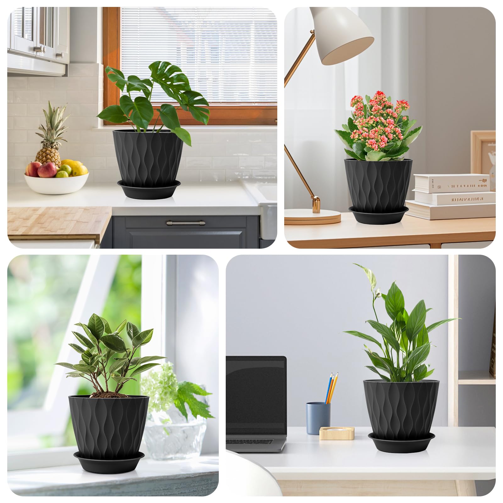 GARDIFE gift-ready pot set for plant lovers and new homes