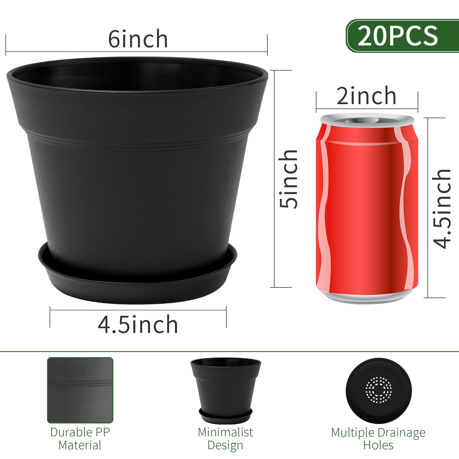 GARDIFE indoor plant pot with a matte finish enhances modern home styling.