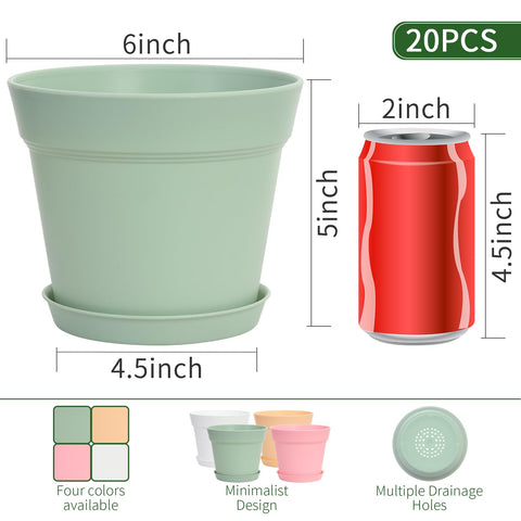 GARDIFE 20-pack indoor planters for versatile repotting and display.