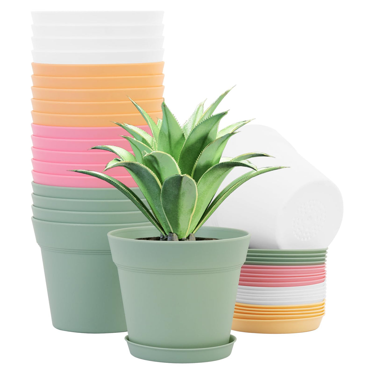 GARDIFE 6-inch plant pot with matte finish, ideal for medium to large indoor plants.
