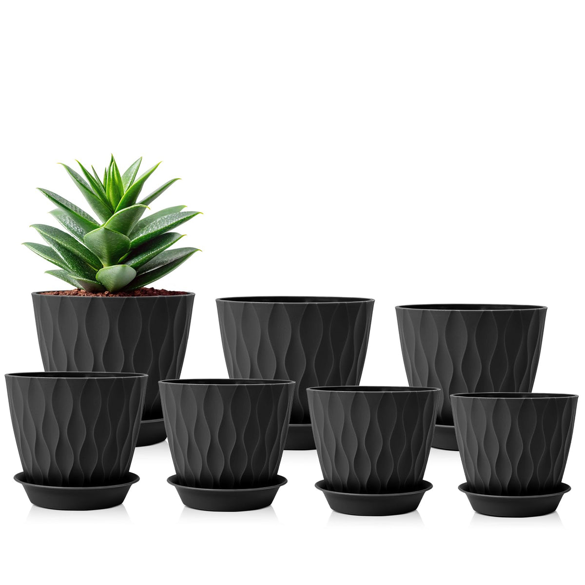 GARDIFE seven-size plant pot set for versatile indoor gardening