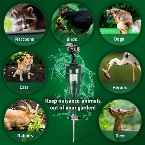 Gardigo protects ponds or flower beds from pests while keeping water features safe.