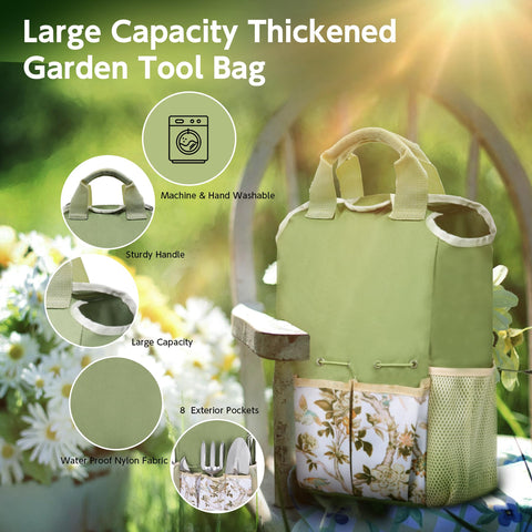Gardlover removable baseboard creates a stable, self-standing tote.