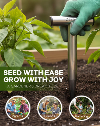 Gardmate durable dibber designed for use in clay soil and other tough conditions.