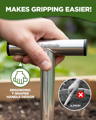 Gardmate multi-purpose garden tool ideal for bulbs, seeds, and seedlings.