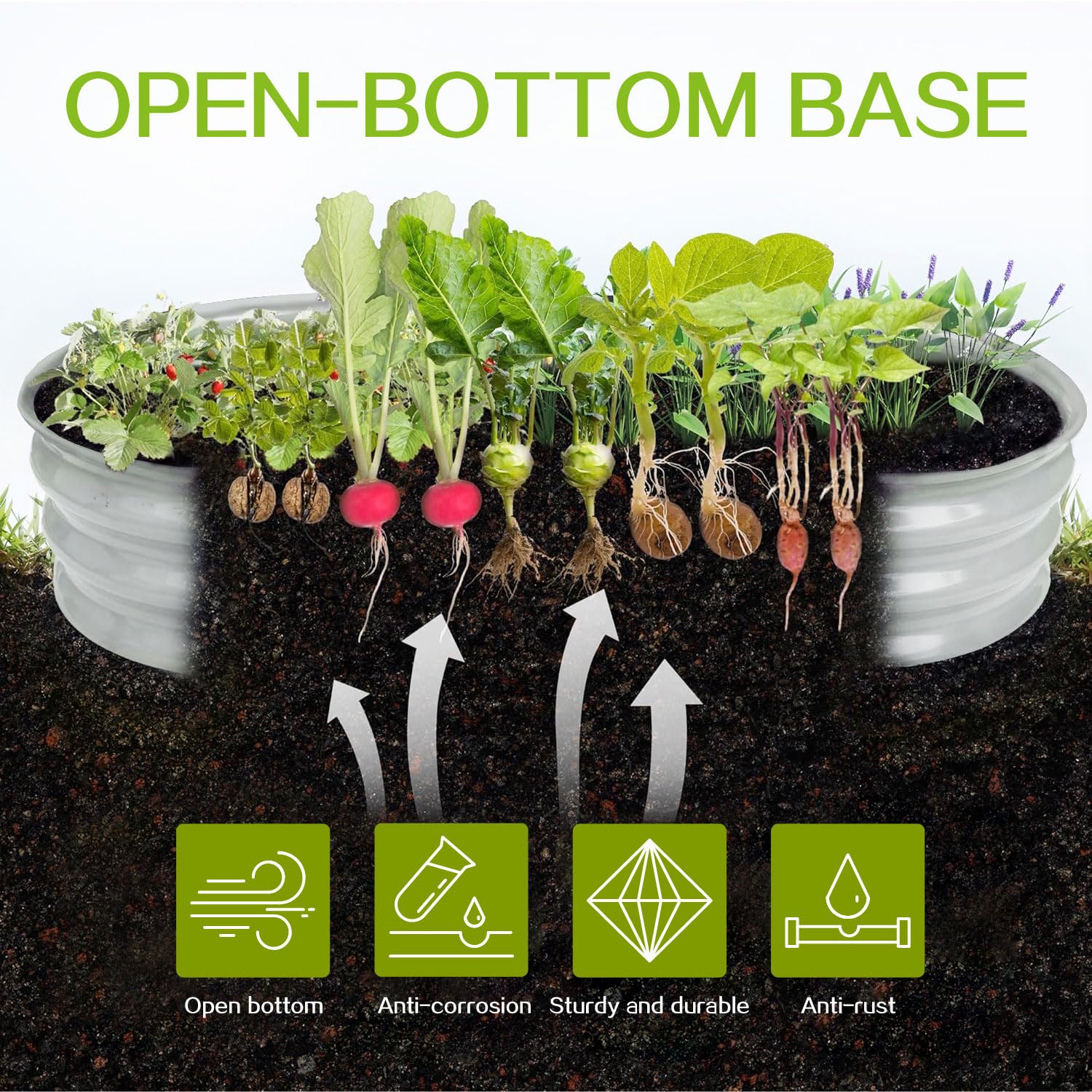 Gardmax easy-assembly planter box demonstrated on a sunny patio for rapid setup.