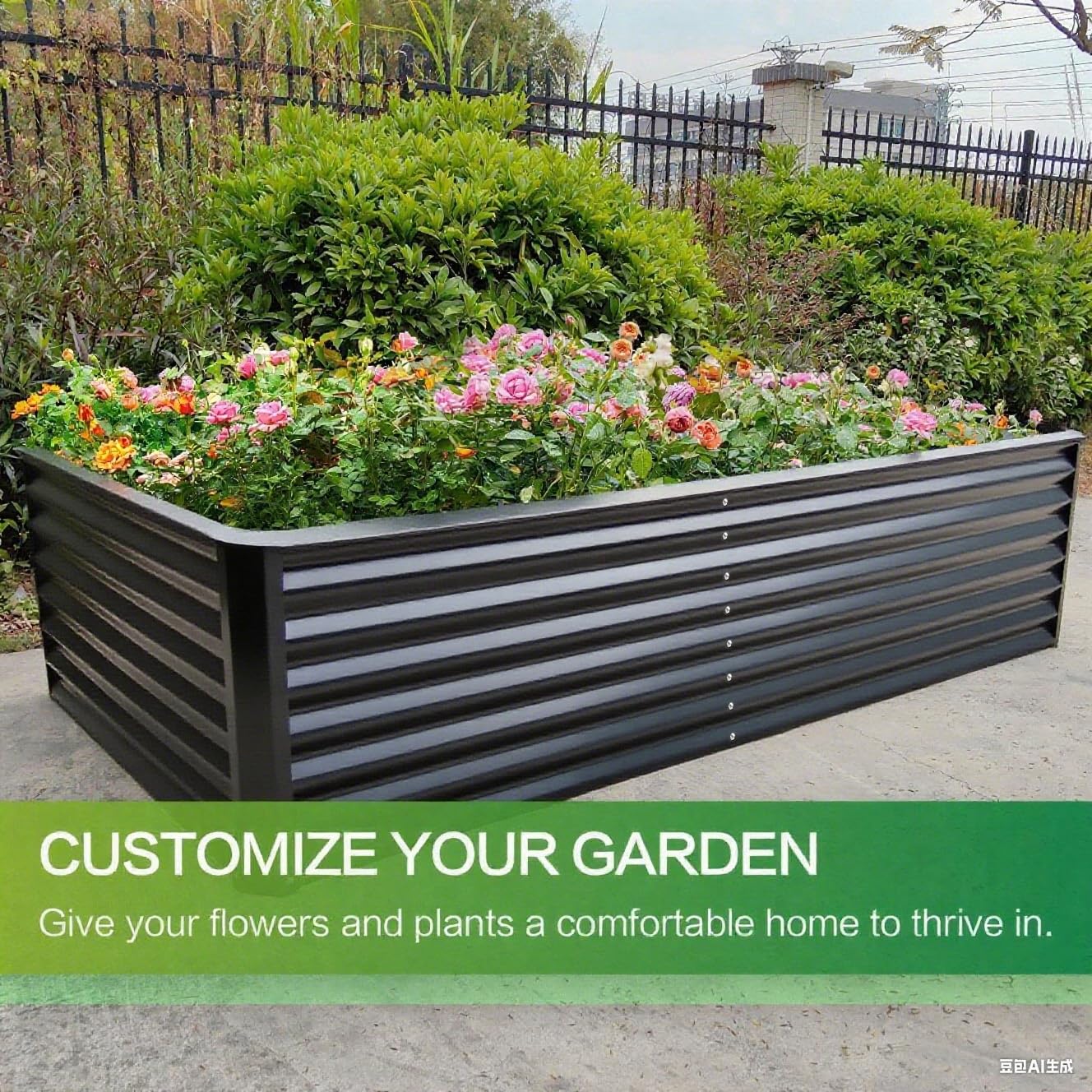 GARDMAX durable galvanized material withstands outdoor weather over years.