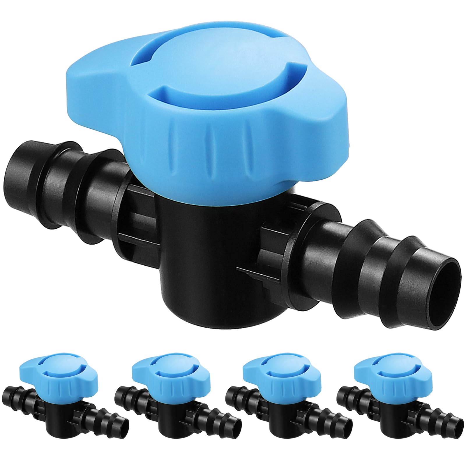 Gardrip 5-pack half-inch drip valve for precise garden control.