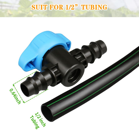 Gardrip adjustable flow-control valve lets you tailor water distribution.