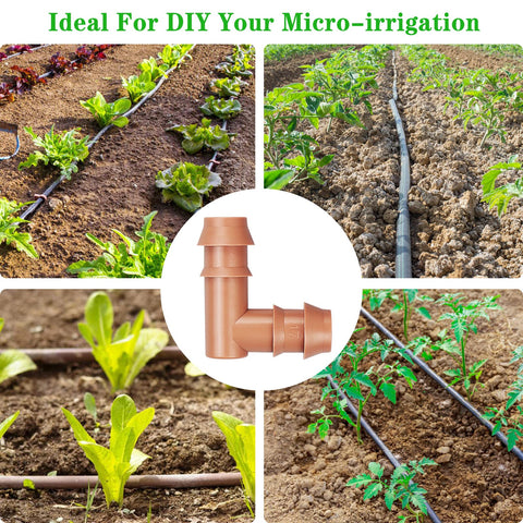 Gardrip 20-pack elbow set halfinch fits patio and greenhouse irrigation