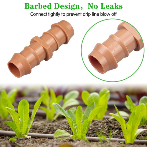 Gardrip barbed end tubing connection focuses on secure, quick-fit joining for drip lines.