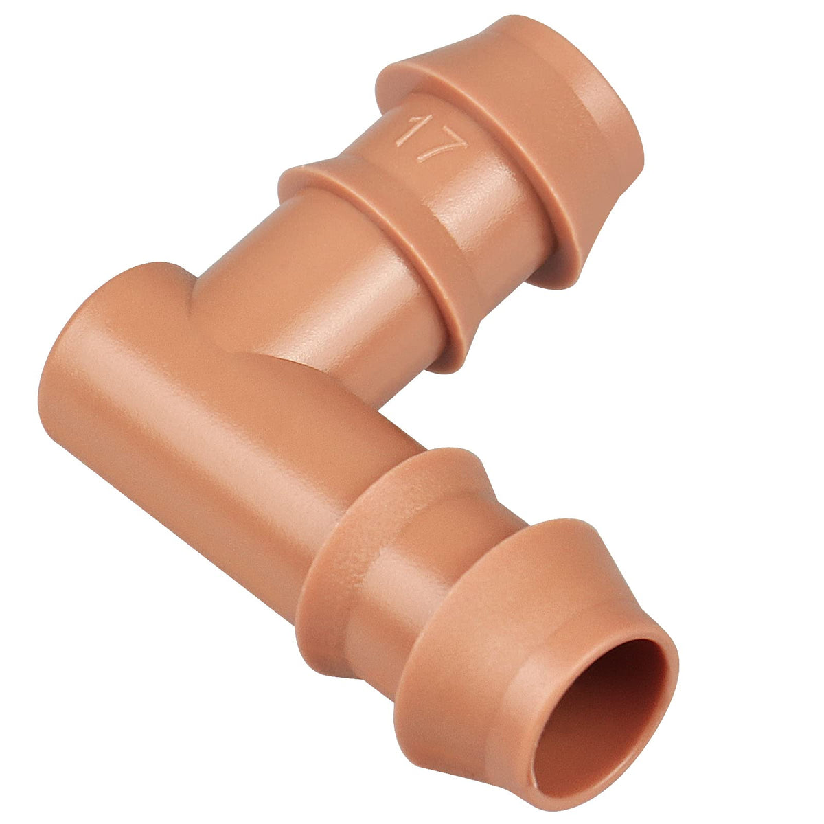 Gardrip elbow halfinch drip irrigation connects two tubing lines for efficient garden layouts