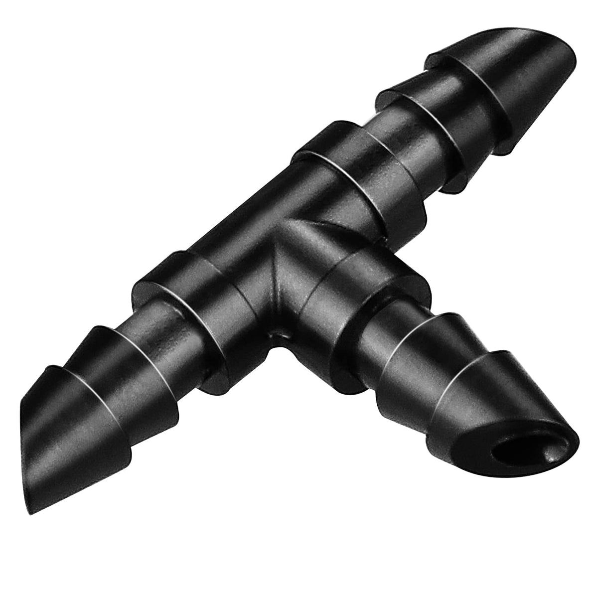 Gardrip barbed tee fittings for three-way drip irrigation connections