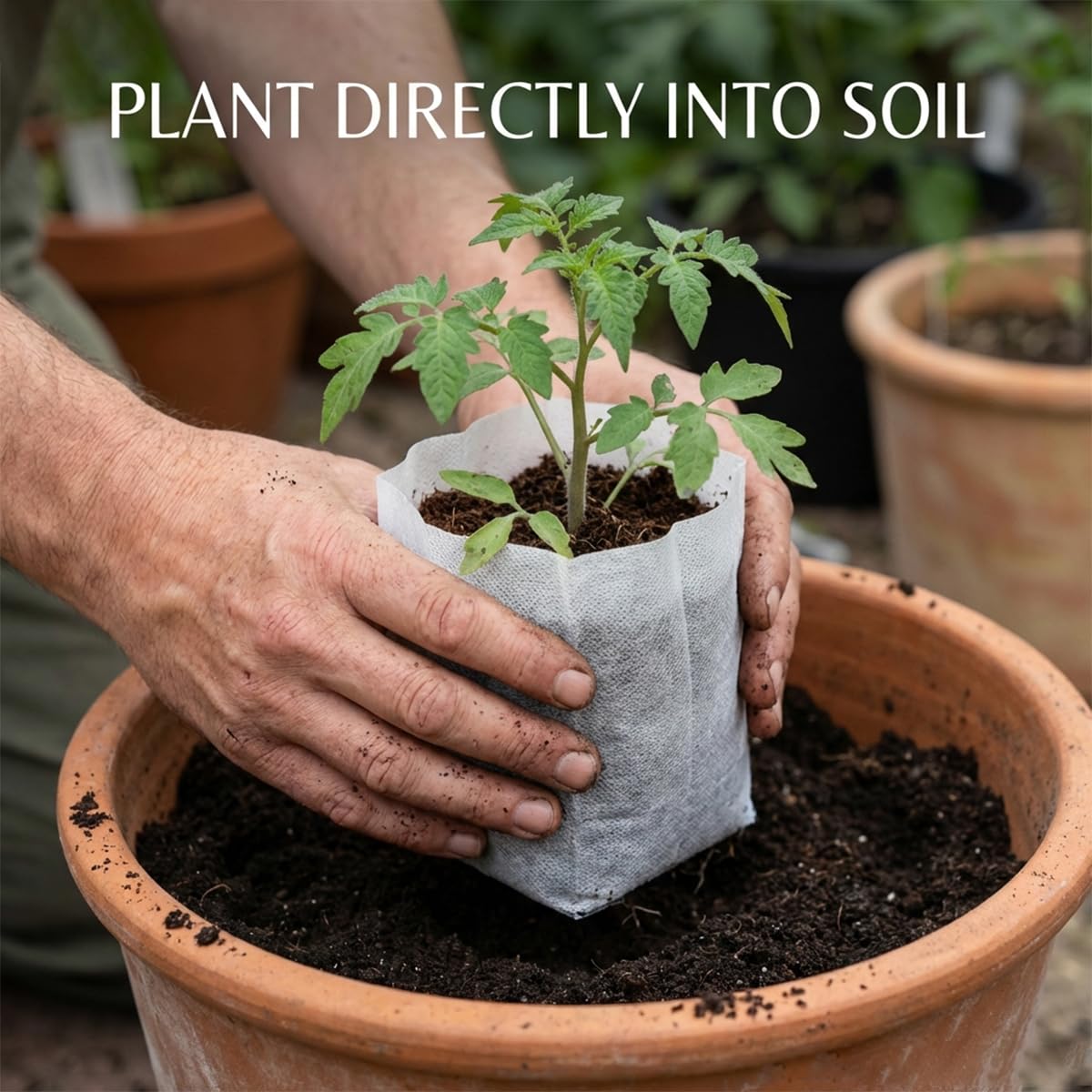 Gardtree easy-fill nursery bag for quick setup in small spaces.