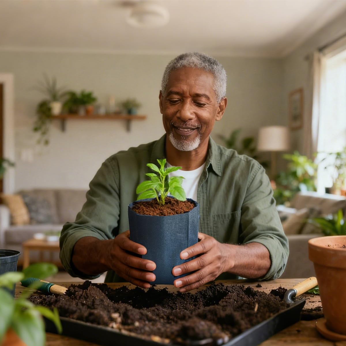 Gardtree space-saving bags enable more seedlings in tight urban gardens.