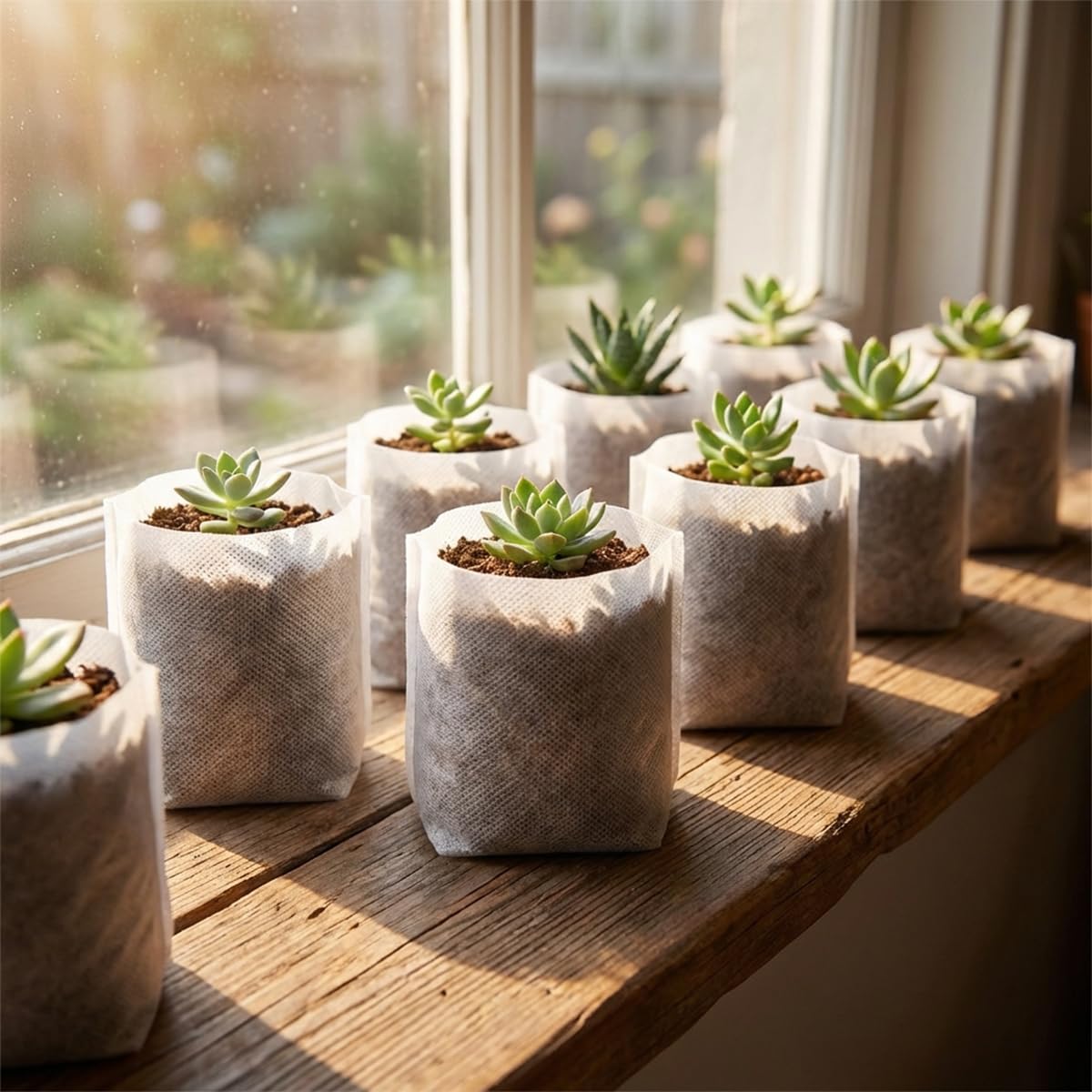 Gardtree seedling bags biodegradable-material offer eco-friendly disposal after use.