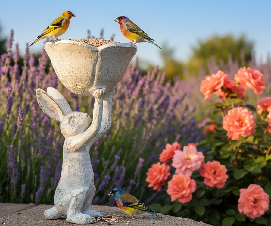 GARDY 9-inch tall stand supports a 6-inch bowl for plants