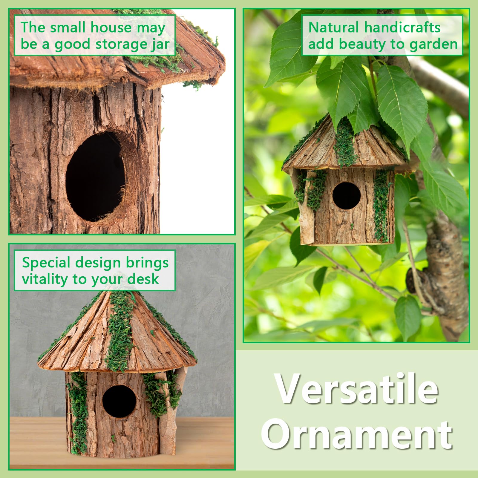 GARDYUE exterior bark texture adds rustic charm to outdoor décor.