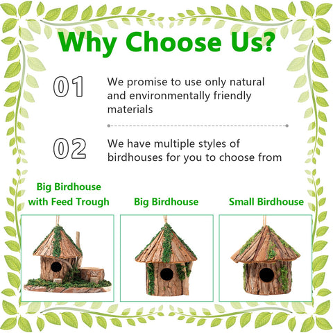 GARDYUE versatile bird house doubles as indoor or outdoor décor.