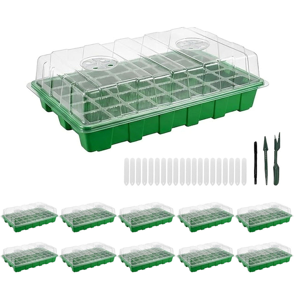 Gardzen 40-cell seed starter trays for organized germination on indoor windowsills.
