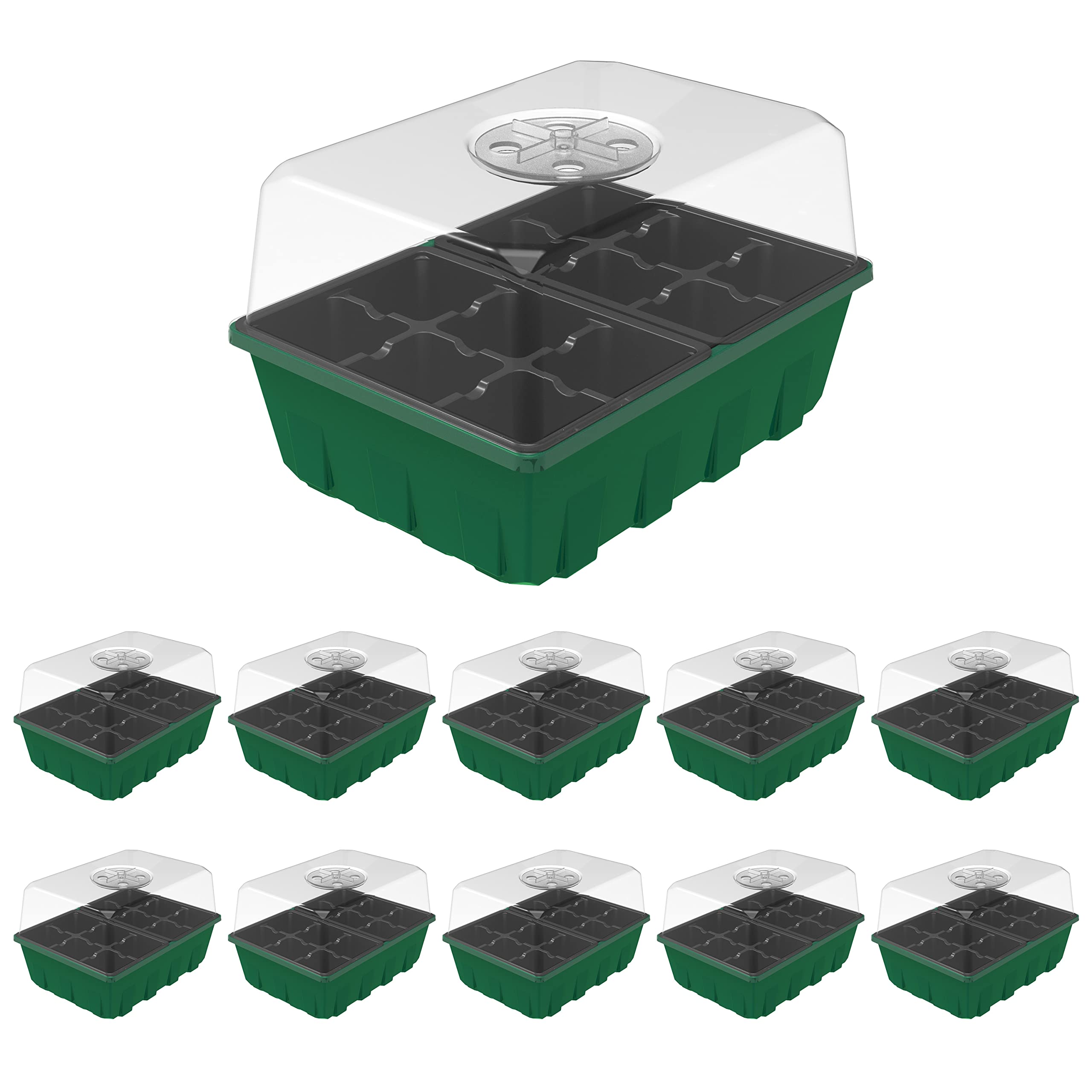 Gardzen 10-set seed propagator trays for organized seed starting and monitoring.