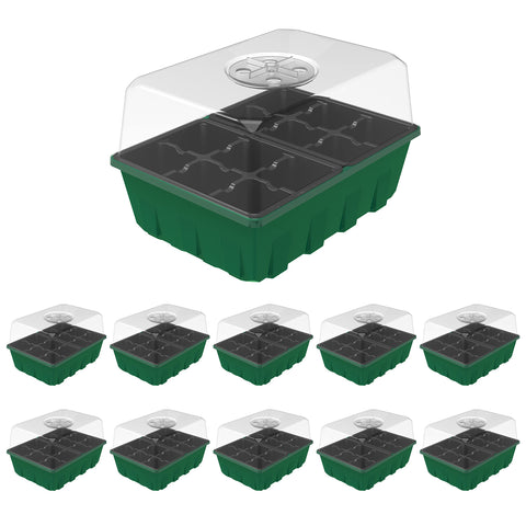 Gardzen 10-set seed propagator trays for organized seed starting and monitoring.
