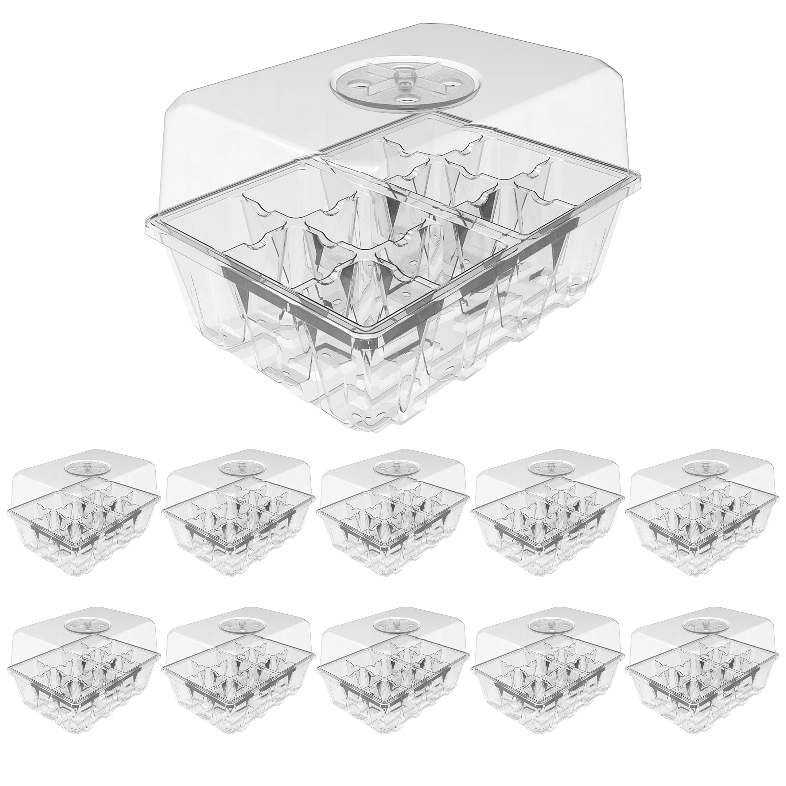 Gardzen 120-cell seed starter tray with organized cavities for efficient germination