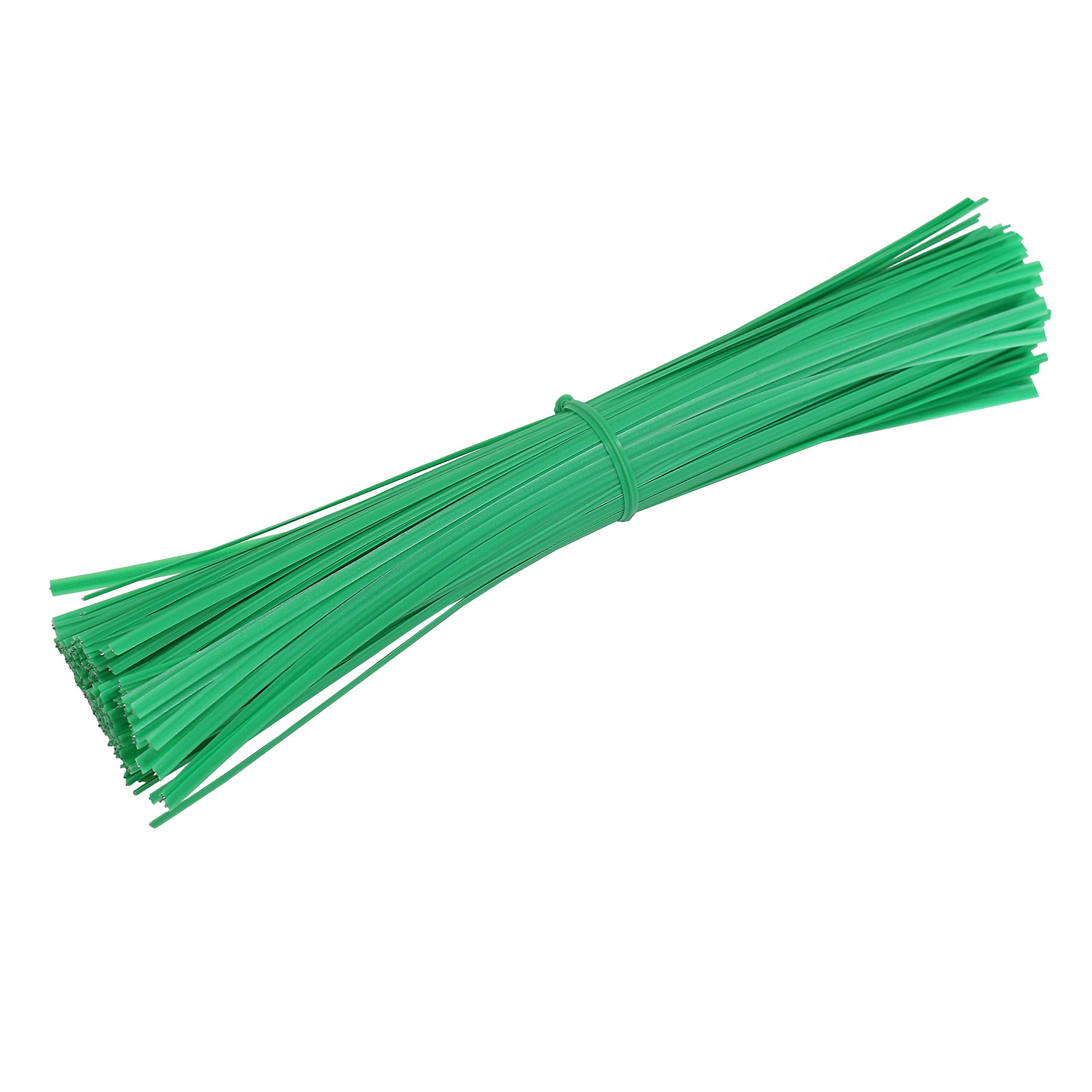 Gardzen 12-inch twist ties in green coating secure plants and keep beds tidy.