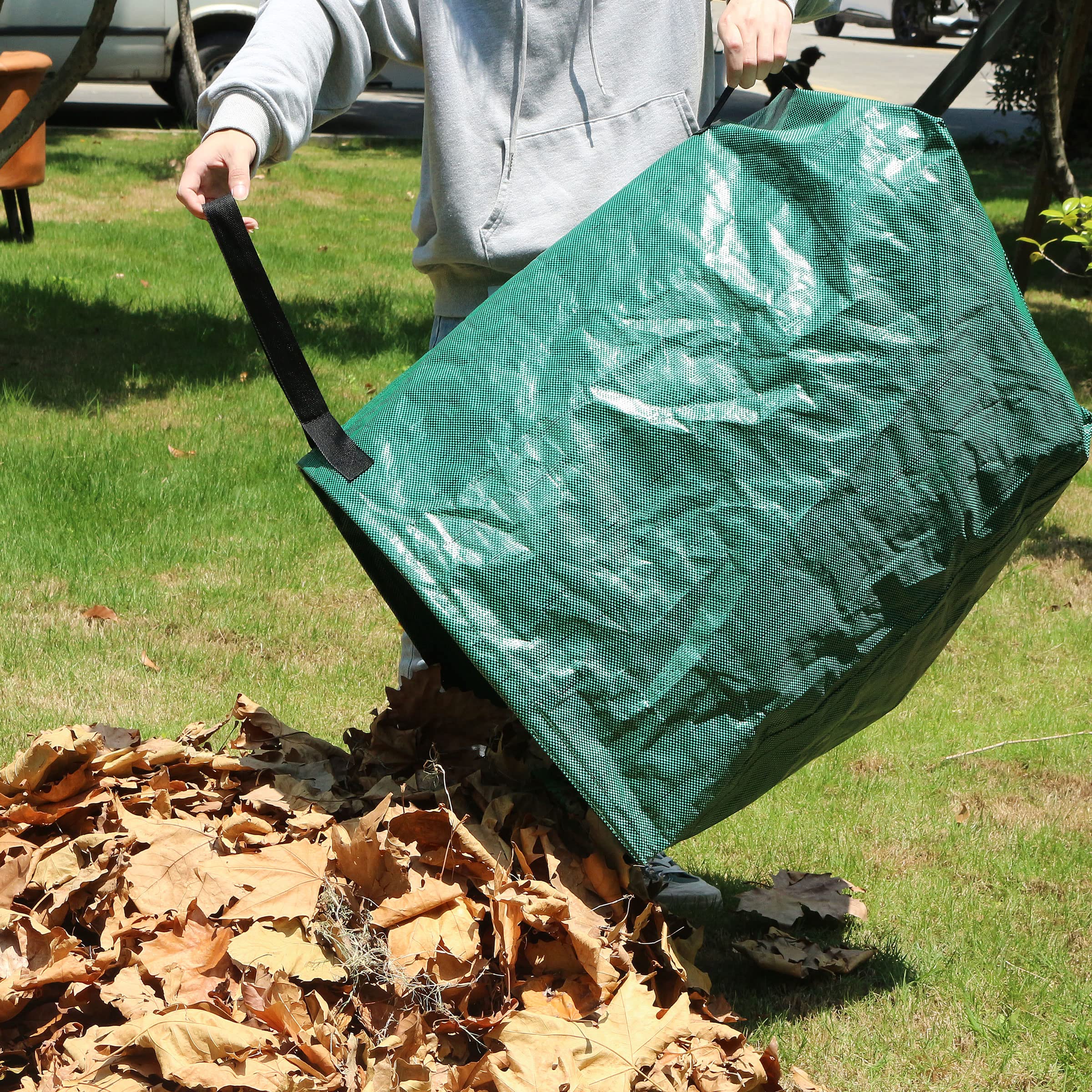 Gardzen 17-inch rake head for wide debris collection