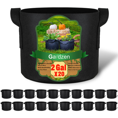 Gardzen 2-gallon grow bag with handles for easy transport and root aeration