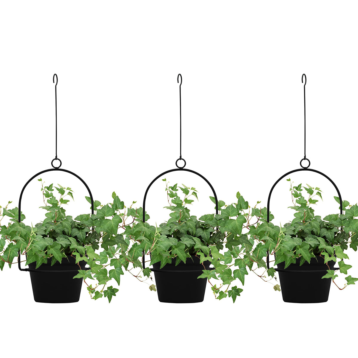 Gardzen 3-pack hanging pots assembly shows space-saving setup