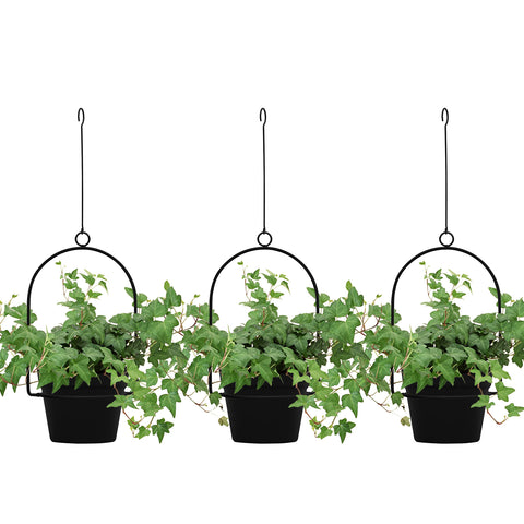 Gardzen 3-pack hanging pots assembly shows space-saving setup