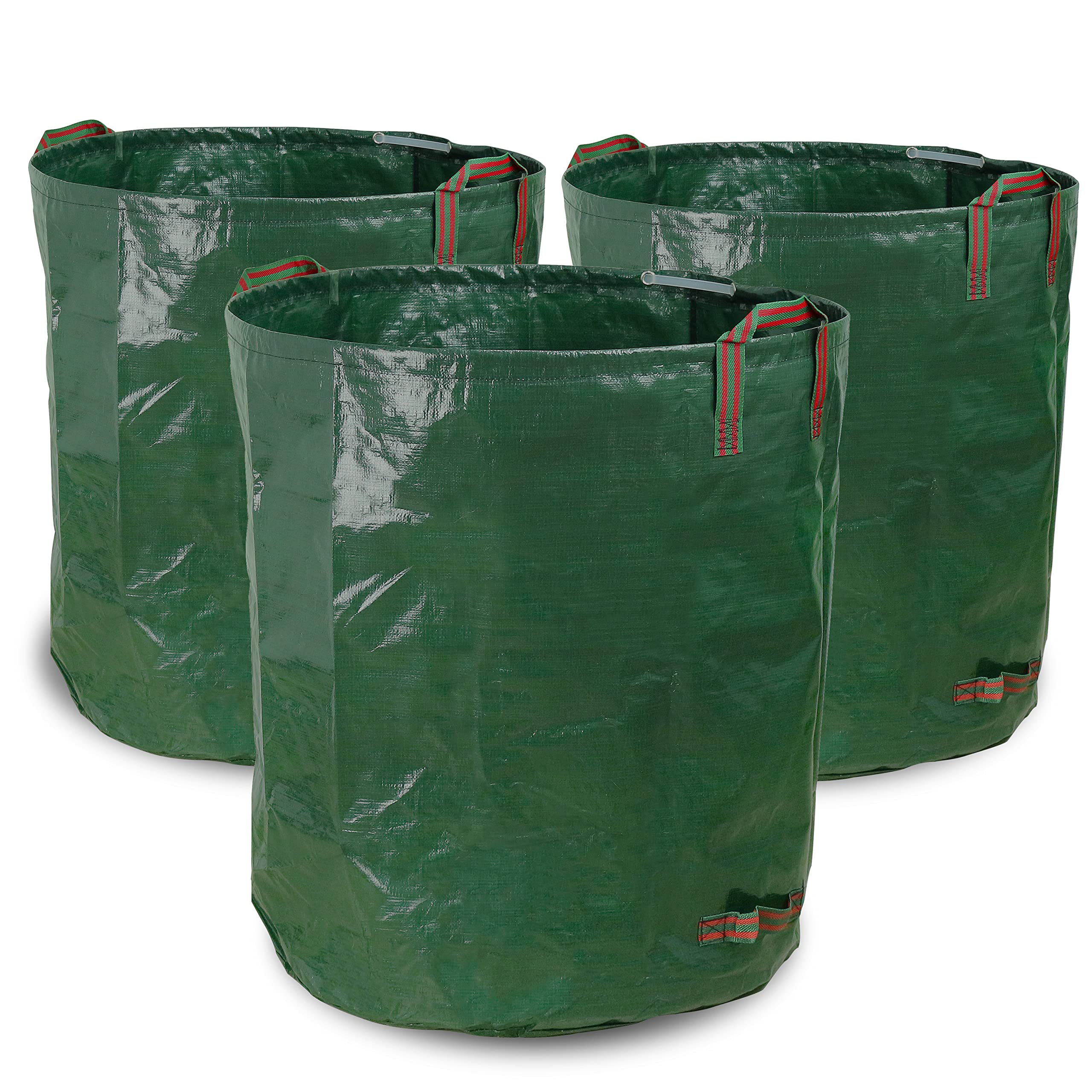 Gardzen 72-gallon yard bags set with hoops for easy, reusable garden cleanup.