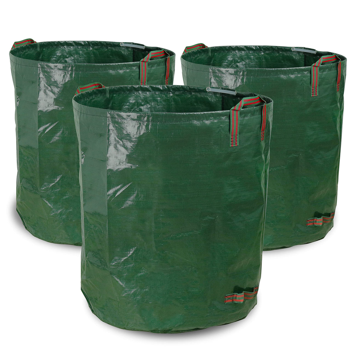 Gardzen 72-gallon yard bags set with hoops for easy, reusable garden cleanup.