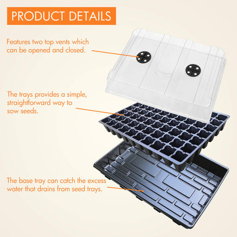 Gardzen base tray catches excess water for cleaner seedlings