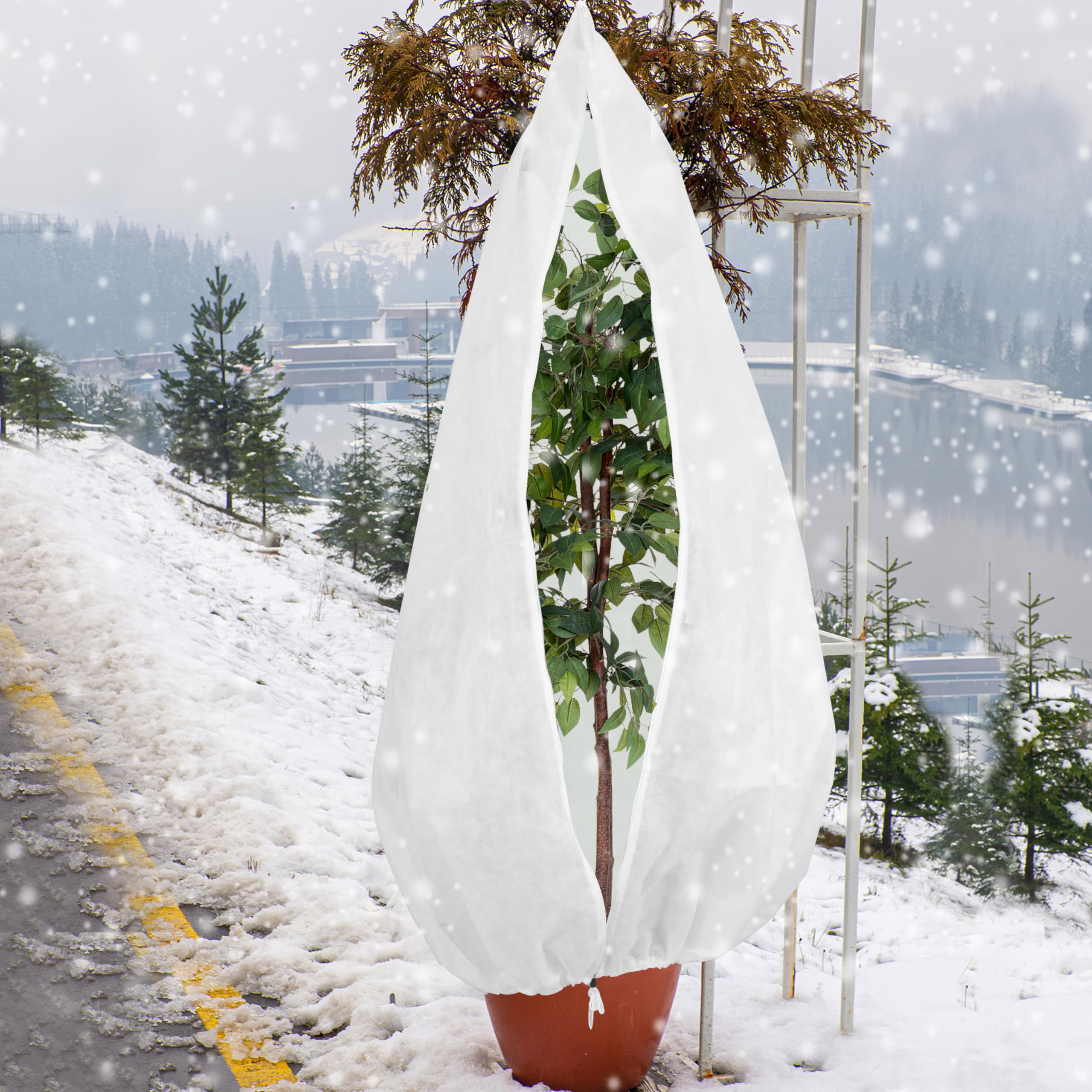Gardzen breathable, waterproof fabric lets sunlight reach roots.