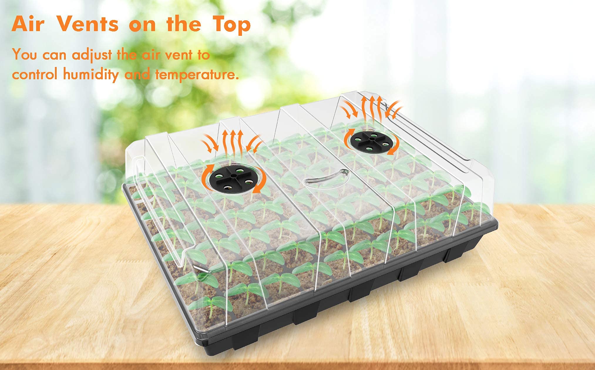 Gardzen dome snaps securely for tight humidity control