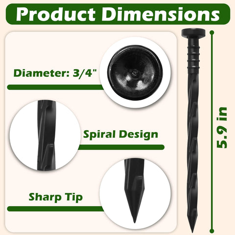 Gardzen durable plastic stakes resist rust and are reusable for multiple projects