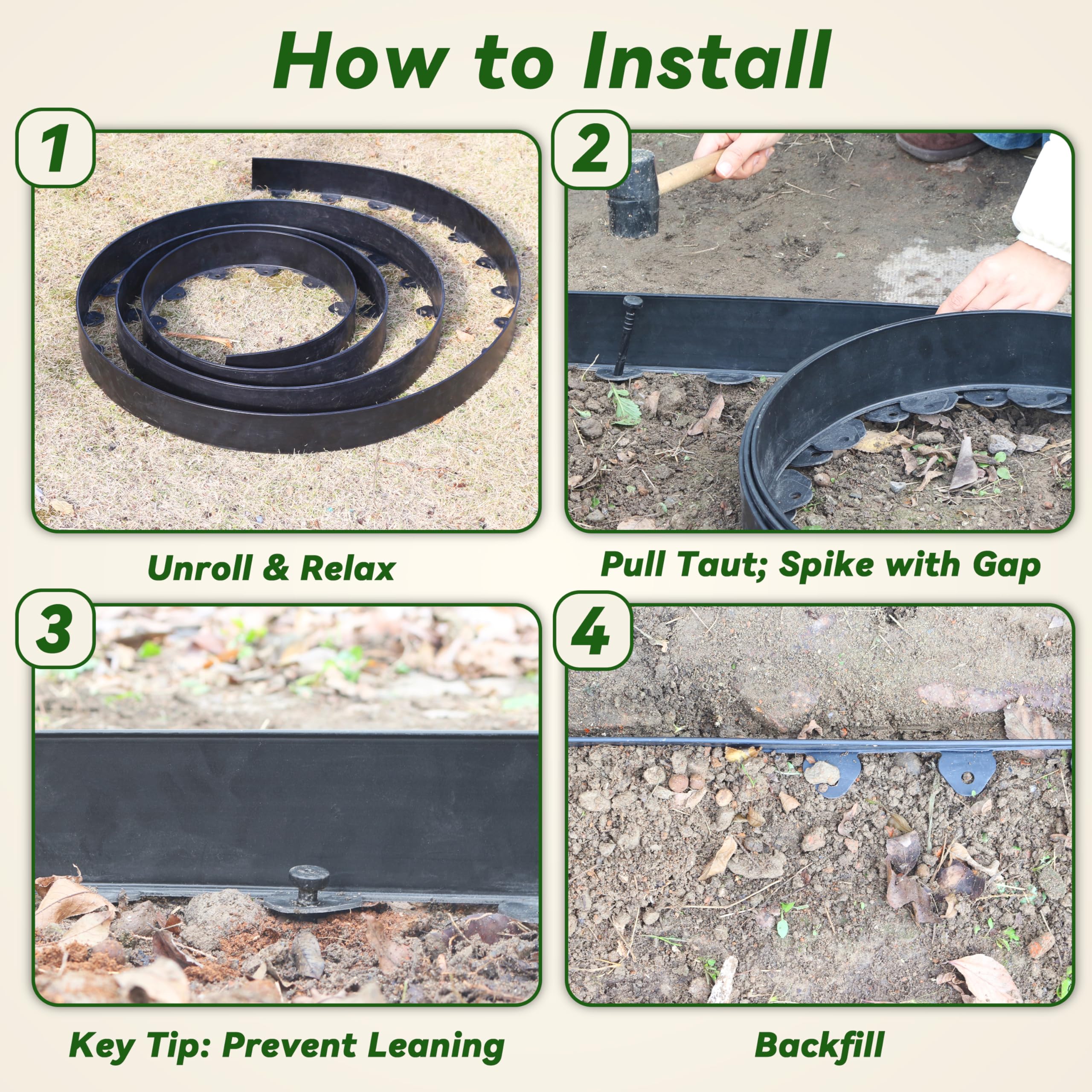 Gardzen easy-cut edging supports precise fitting to garden layouts