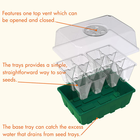 Gardzen easy-monitor seed tray enabling root observation