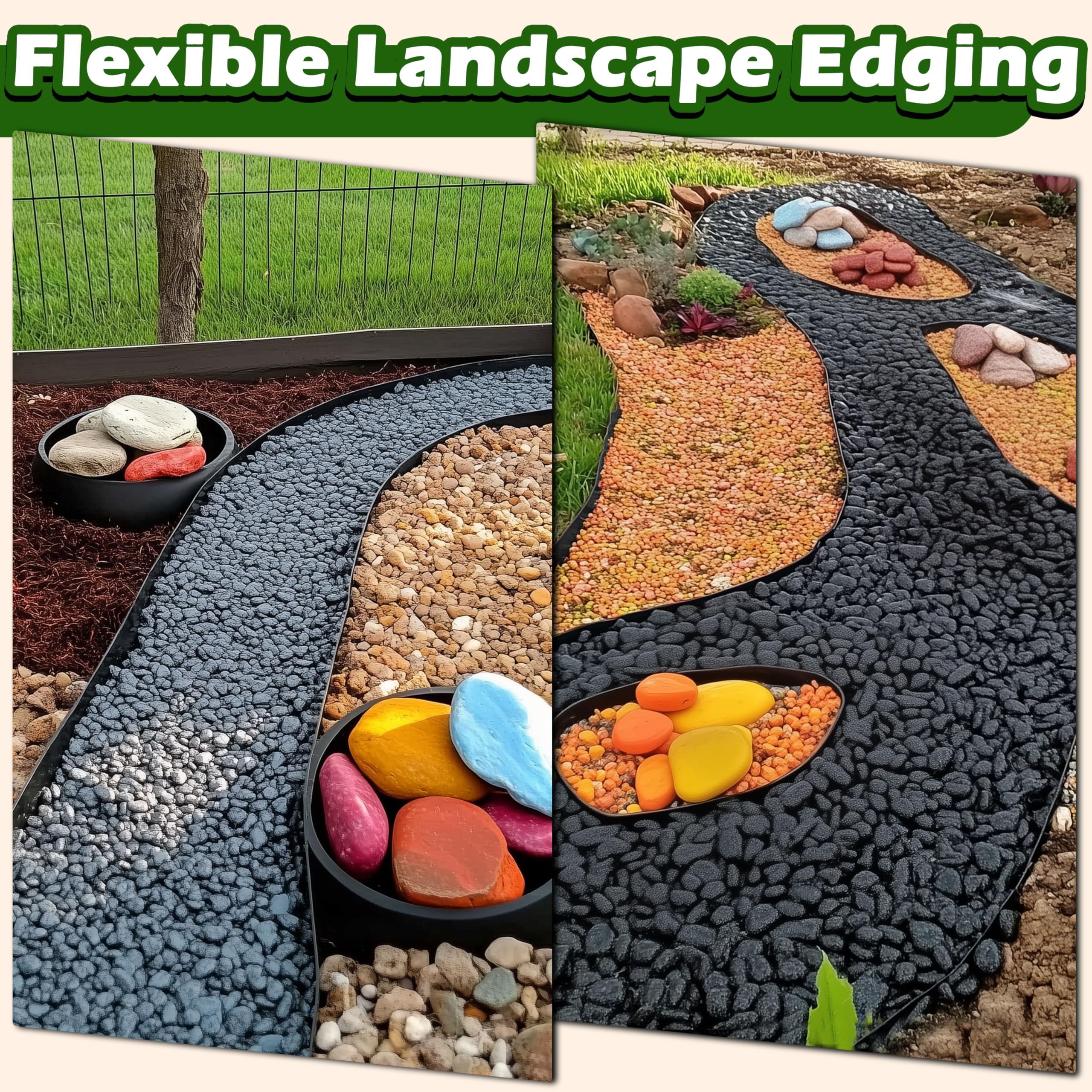 Gardzen edge border supports mulch retention and weed control near beds.
