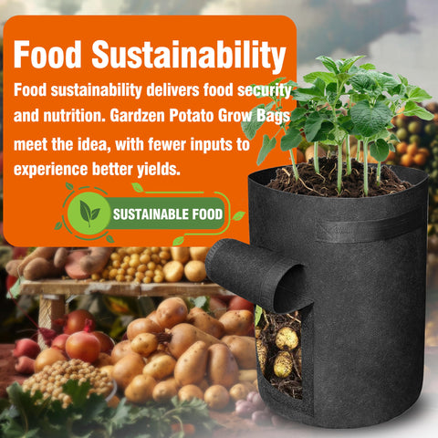Gardzen grow bag drainage design helps prevent waterlogging