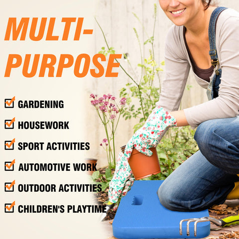 Gardzen kneeling pad on damp ground stays dry for comfort